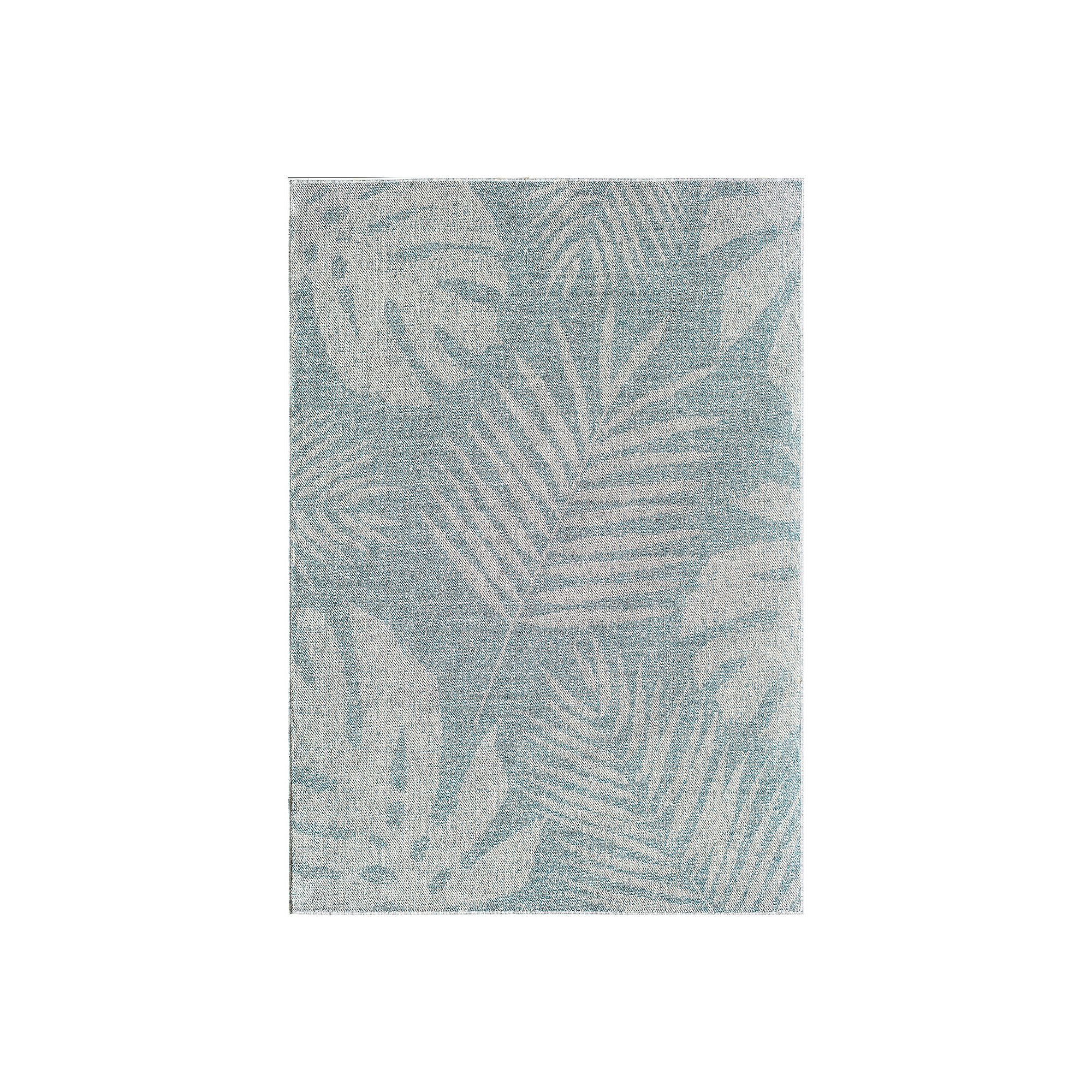 CosmoLiving Rugs America Veranda Fern Rug, Blue Fern