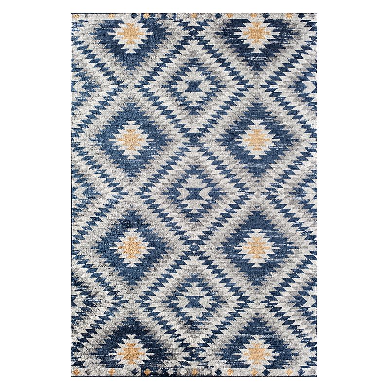 CosmoLiving Rugs America Soleil Collection Rug, Blue, 8X12 Ft