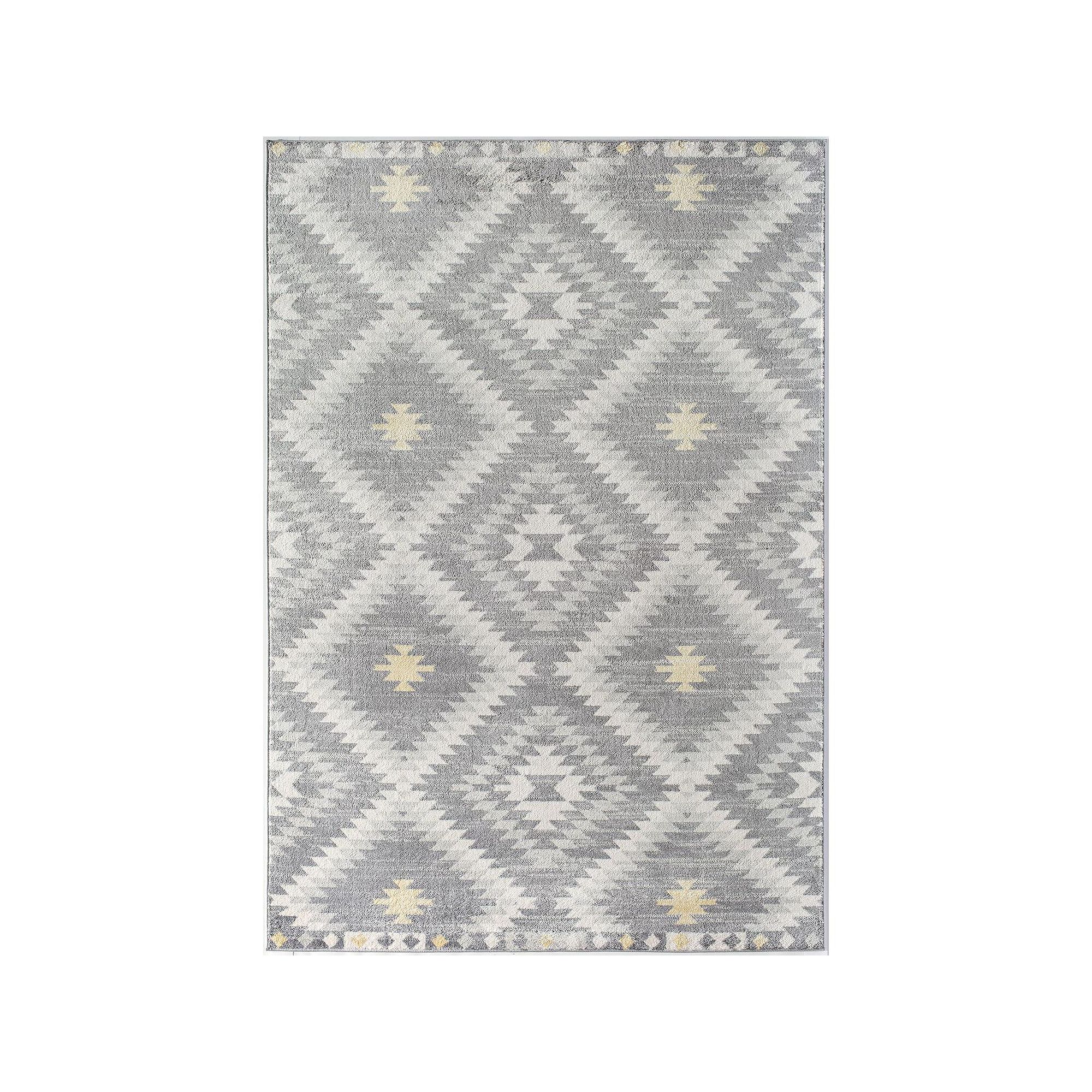 CosmoLiving Rugs America Soleil Collection Rug, Kilim Gray
