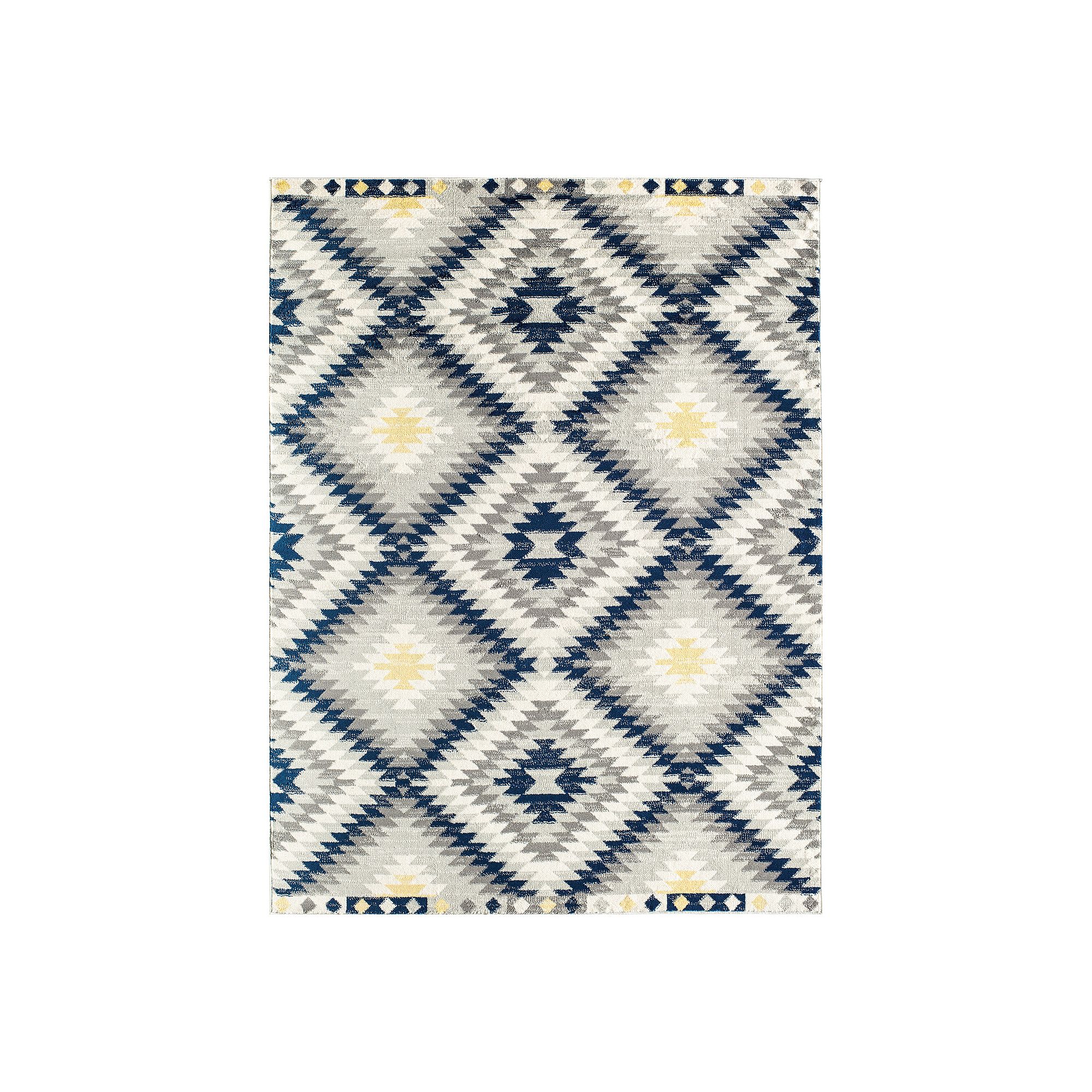 CosmoLiving Rugs America Soleil Collection Rug, Kilim Blue