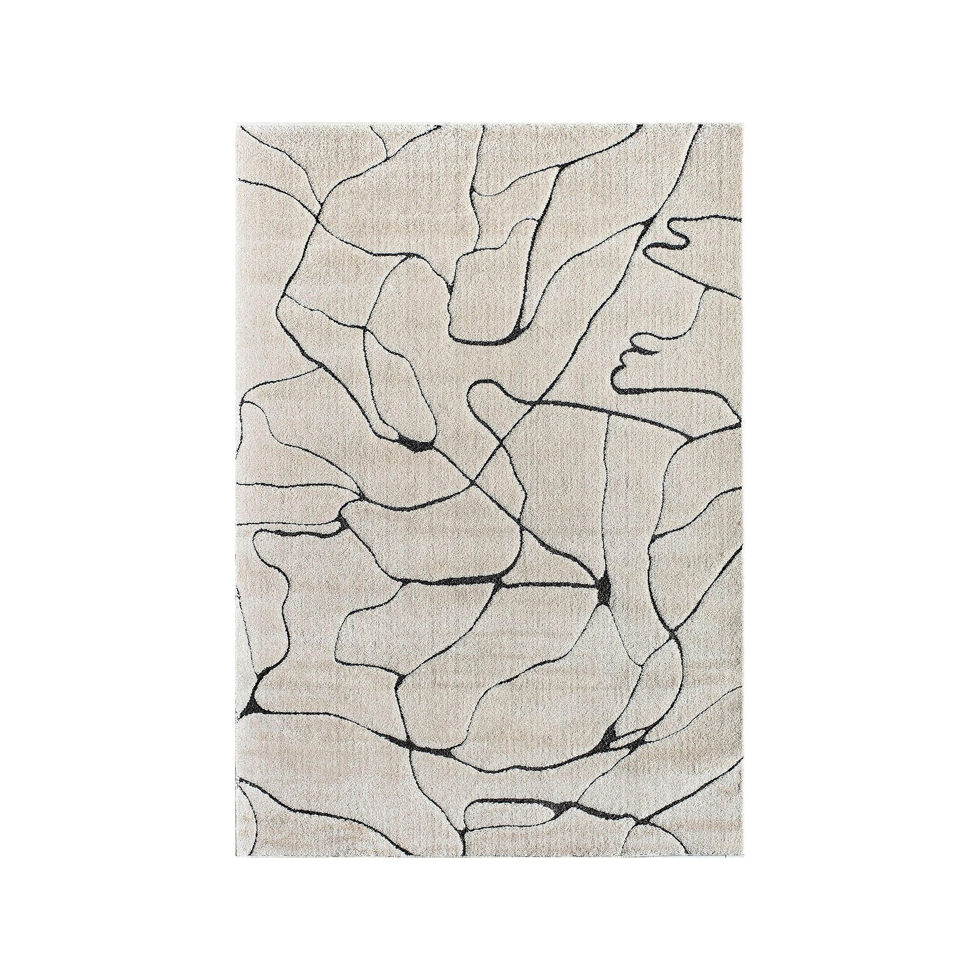 CosmoLiving Rugs America Chanai Abstract Rug, Marble