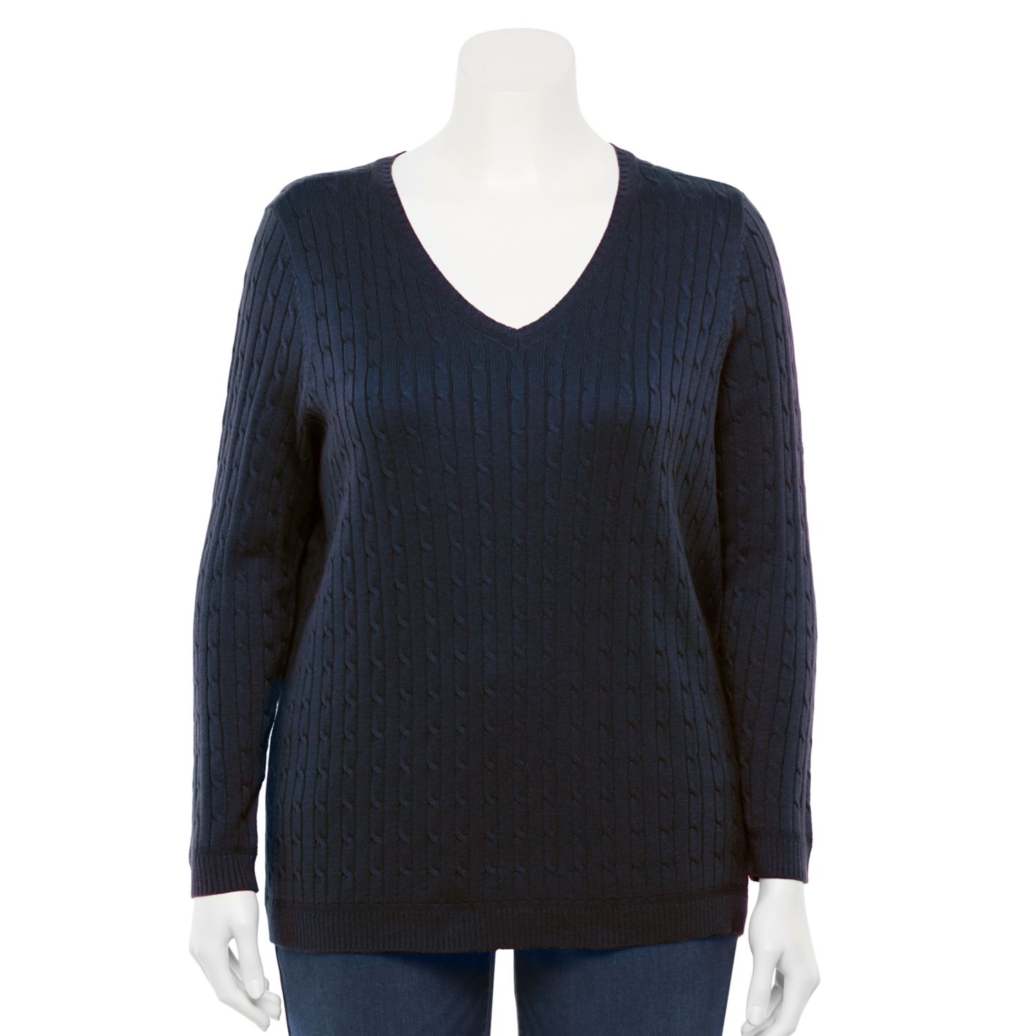 kohls womens plus sweaters