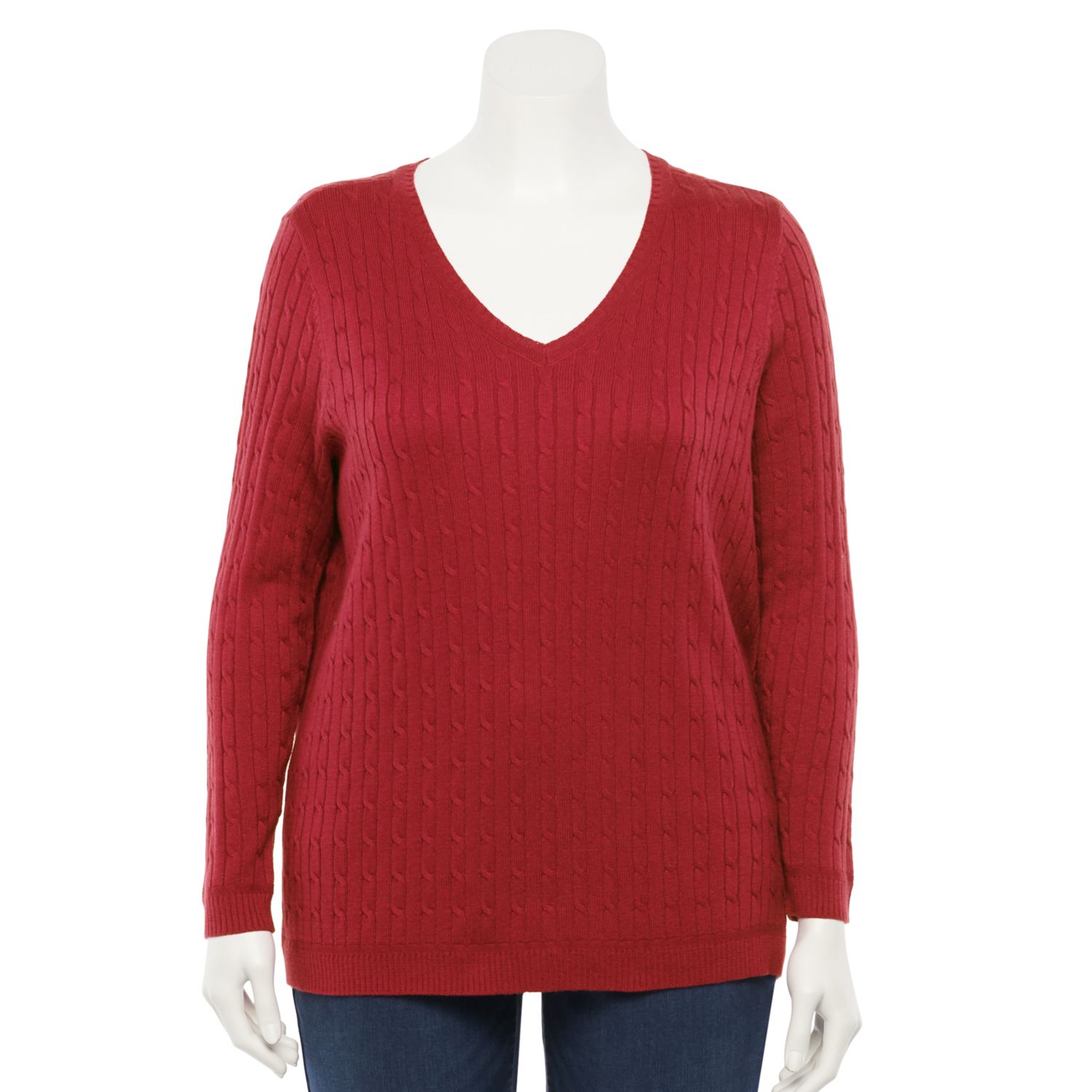 kohls womens plus sweaters