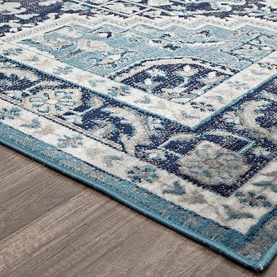 Rugs America Freya Midnight Blue Rug