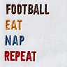 SKL Home 2-pack Football Eat Nap Repeat Hand Towel