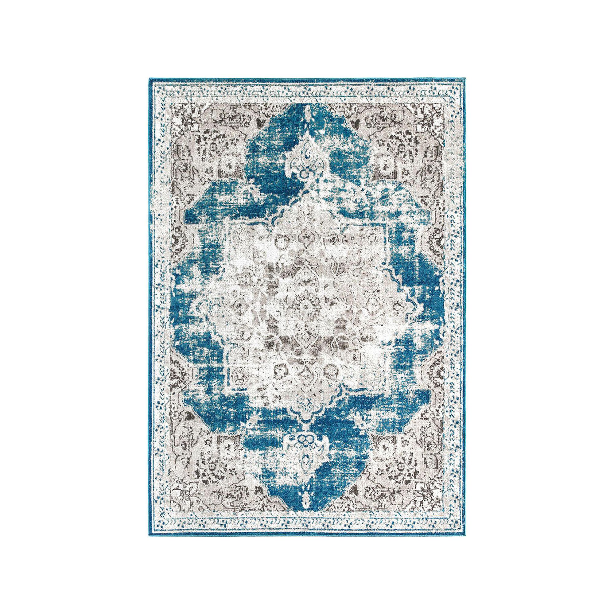 Rugs America Harlow Rug, Avalon Blue