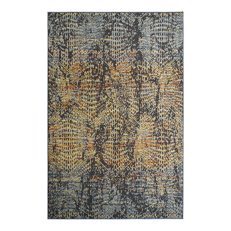 Rugs America Jarden Rug, Blue, 5X7 Ft