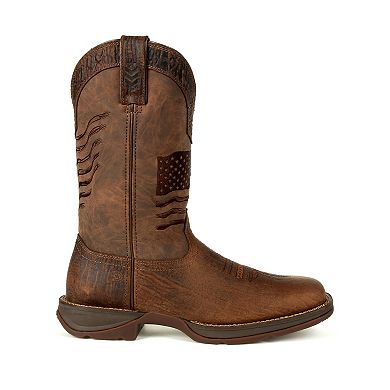 Rebel By Durango Brown Distressed Flag Men's Western Boots