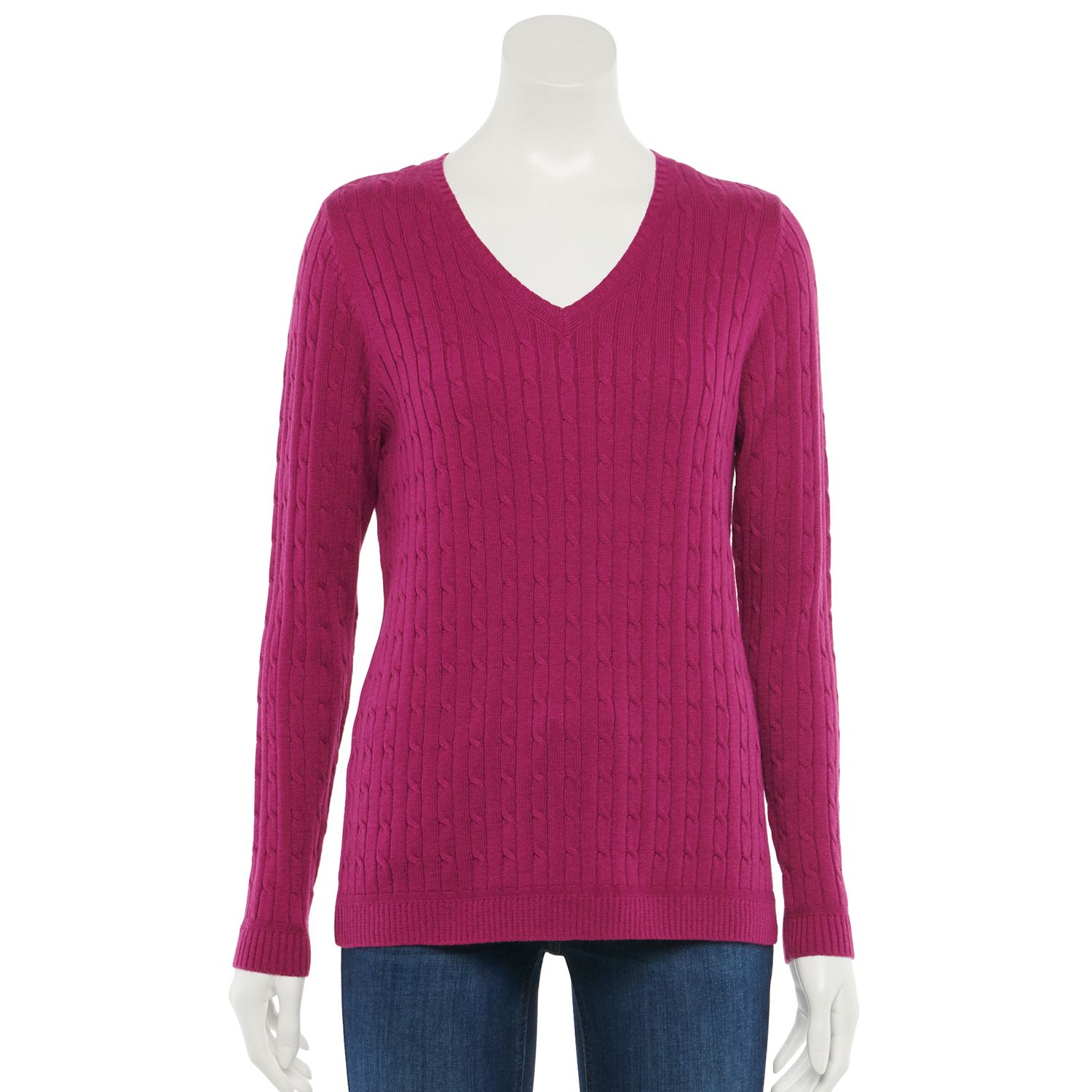 kohls pink sweater