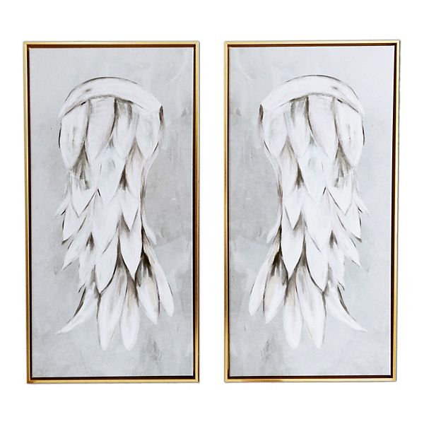 realistic angel wings painting