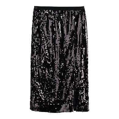 Women's Nine West Sequin Midi Skirt