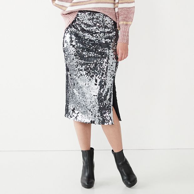 Kohls gold cheap sequin skirt