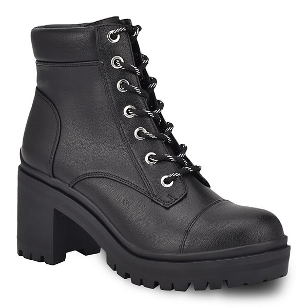 Combat hotsell booties heel