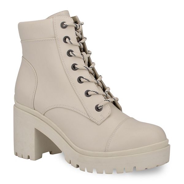 Nine West Quala Women's Block Heel Combat Boots