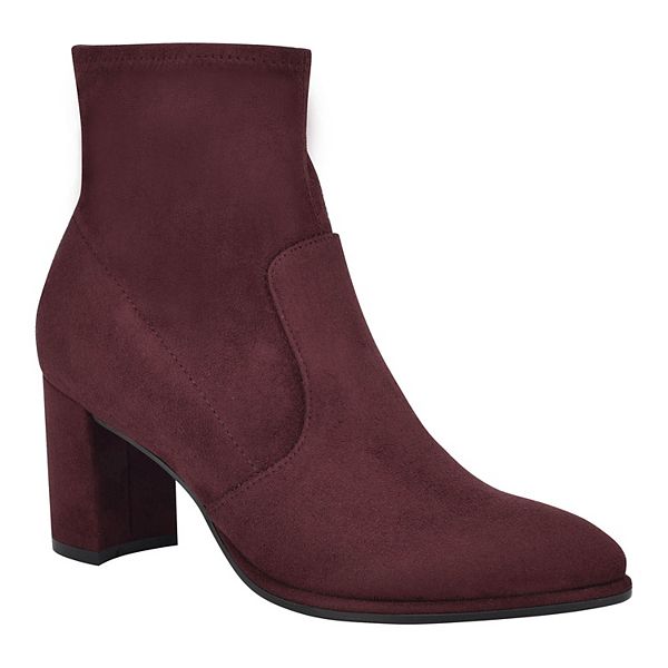 dips block heel booties