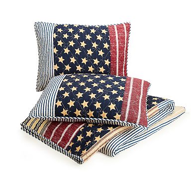 Modern Heirloom Americana Quilt Set with Shams