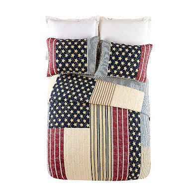 Modern Heirloom Americana Quilt Set with Shams