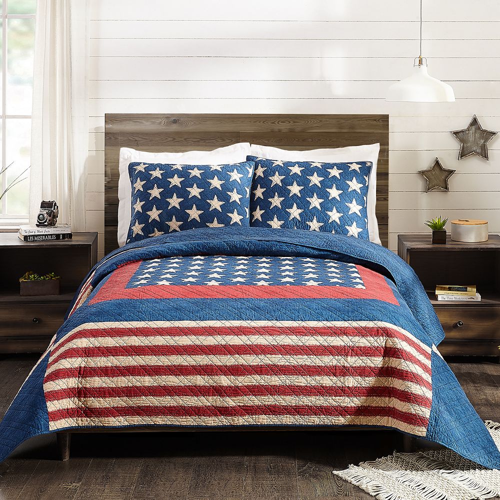Americana Patchwork Quilt Set - Lowel Collection