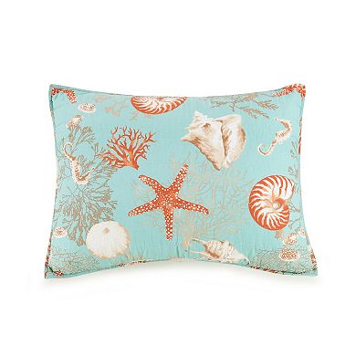 Modern Heirloom Starfish & Shells Quilt Set and Shams