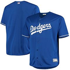 Men's Mitchell & Ness Orel Hershiser Royal Los Angeles Dodgers Cooperstown Collection Mesh Batting Practice Button-Up Jersey Size: Medium