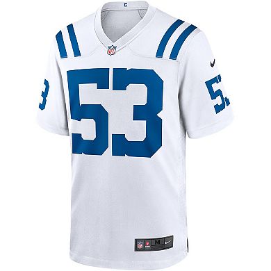 Men's Nike Shaquille Leonard White Indianapolis Colts Game Player Jersey