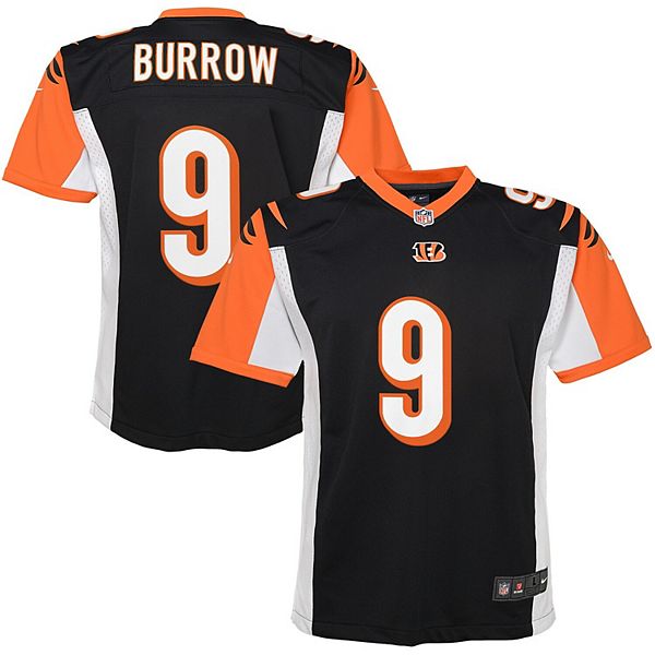 Nike Bengals Joe Burrow JERSEY Black On Field MENS LARGE SCREEN PRINTED