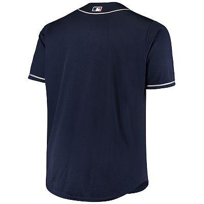 Men s Navy Atlanta Braves Big Tall Replica Alternate Team Jersey