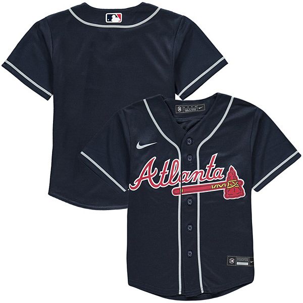 Toddler Nike Navy Atlanta Braves Alternate Replica Team Jersey