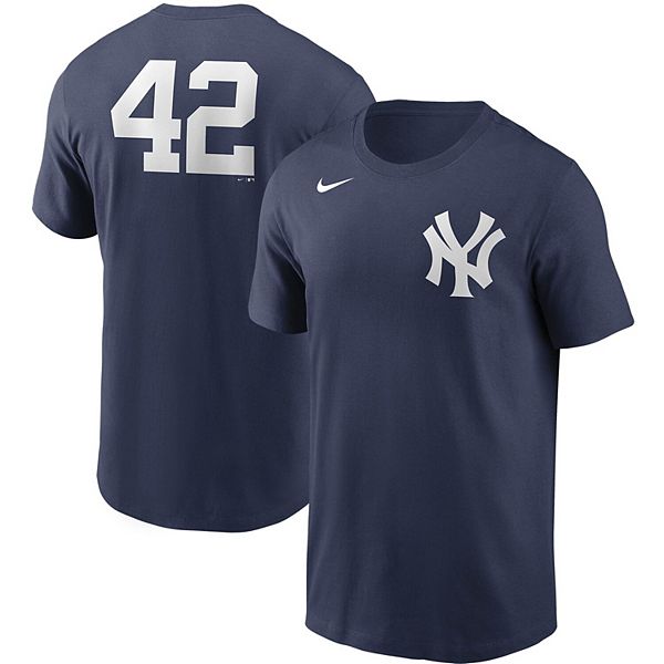 Men's Nike Navy New York Yankees Jackie Robinson Day Team 42 T-Shirt