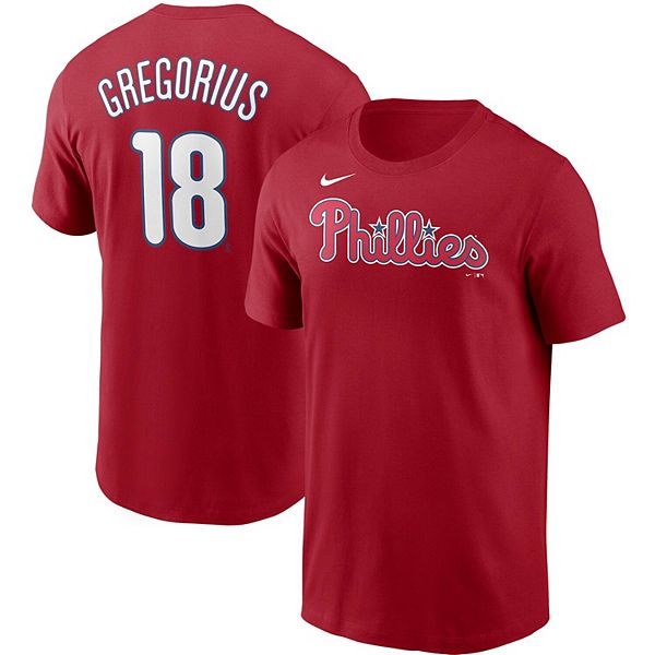 Men's Nike Didi Gregorius Red Philadelphia Phillies Name & Number