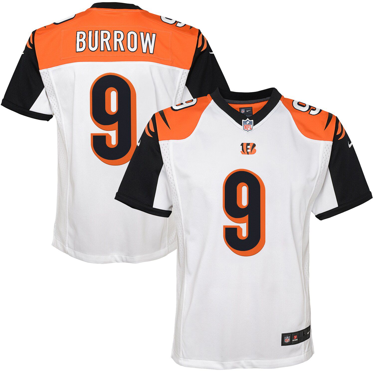 joe burrow white jersey