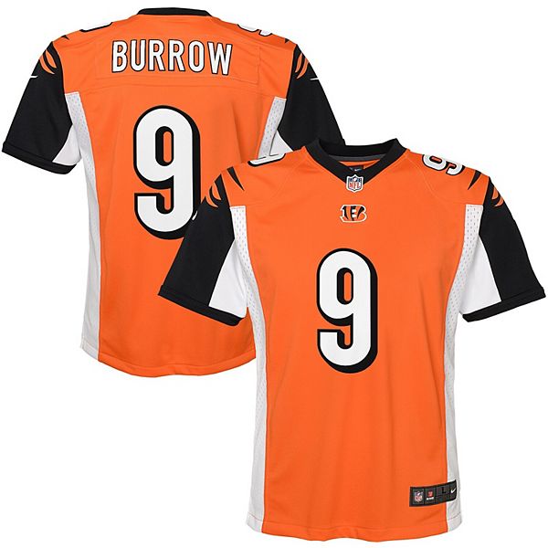 Men's Nike Joe Burrow Orange Cincinnati Bengals Game Jersey