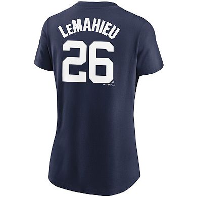 Women's Nike DJ LeMahieu Navy New York Yankees Name & Number T-Shirt