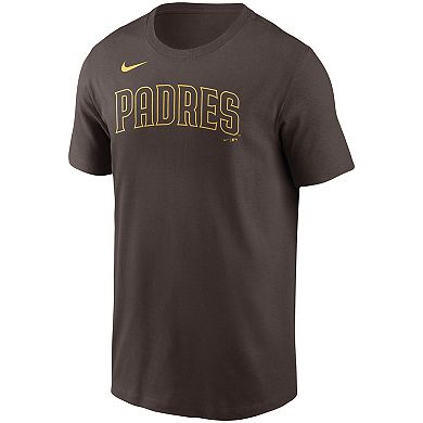 Men's Nike Brown San Diego Padres Team Wordmark T-Shirt