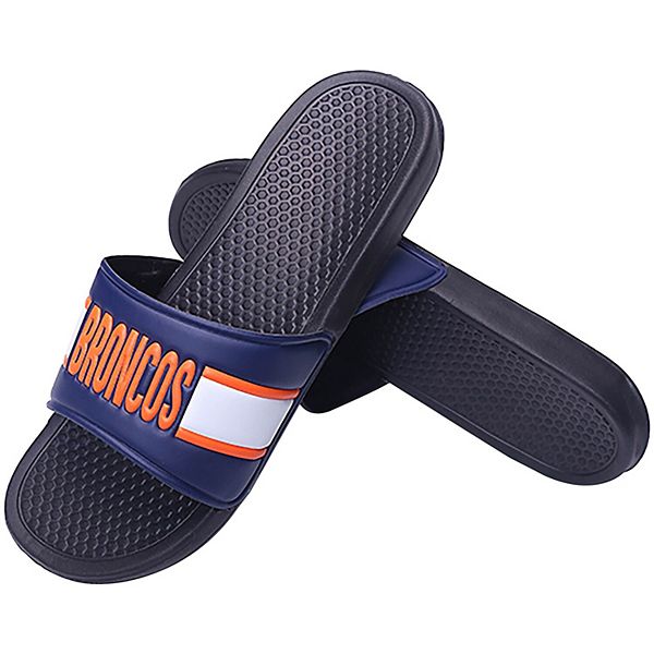 Men's Denver Broncos Raised Slide Sandals