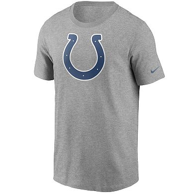 Men's Nike Heathered Gray Indianapolis Colts Primary Logo T-Shirt