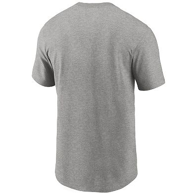 Men's Nike Heathered Gray Indianapolis Colts Primary Logo T-Shirt