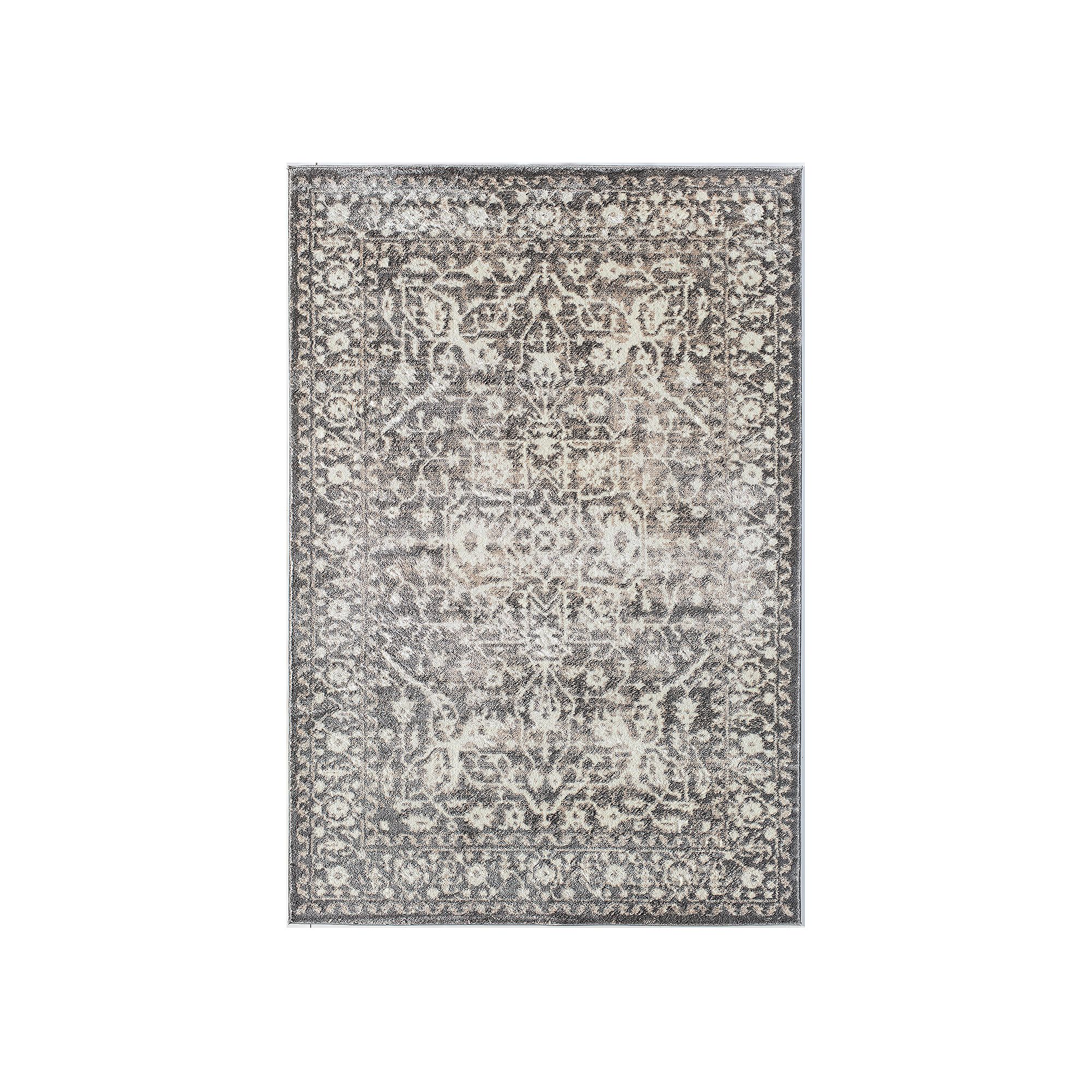 Rugs America Lennox Faded Pattern Rug, Grey