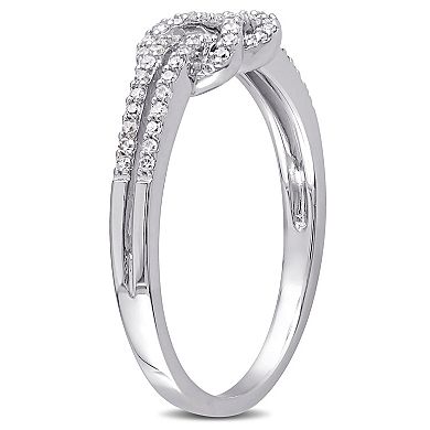 Stella Grace 14k White Gold 1/6 Carat T.W. Diamond Infinity Ring