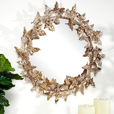 Stella & Eve Butterfly Round Wall Mirror