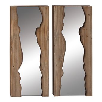 Stella & Eve Faux Live Edge Mirror Wall Decor