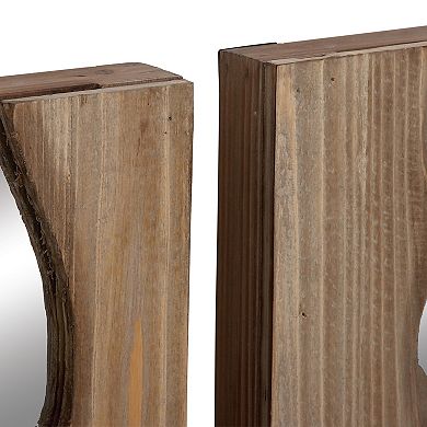 Stella & Eve Faux Live Edge Mirror Wall Decor