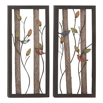 Stella & Eve Tree Trunks Framed Wall Art