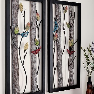 Stella & Eve Tree Trunks Framed Wall Art
