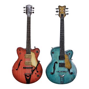 Stella & Eve Electric Guitar Wall Decor 2 pc Set