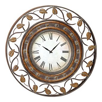 Stella & Eve Leaf Scroll Wall Clock