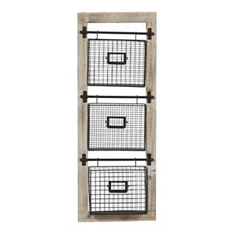 Stella & Eve 3 tier d Basket Wall Decor