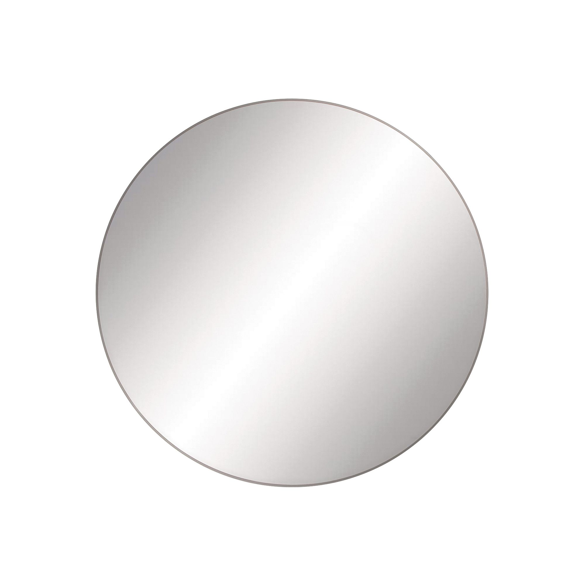Stella & Eve Modern Round Wall Mirror, Black