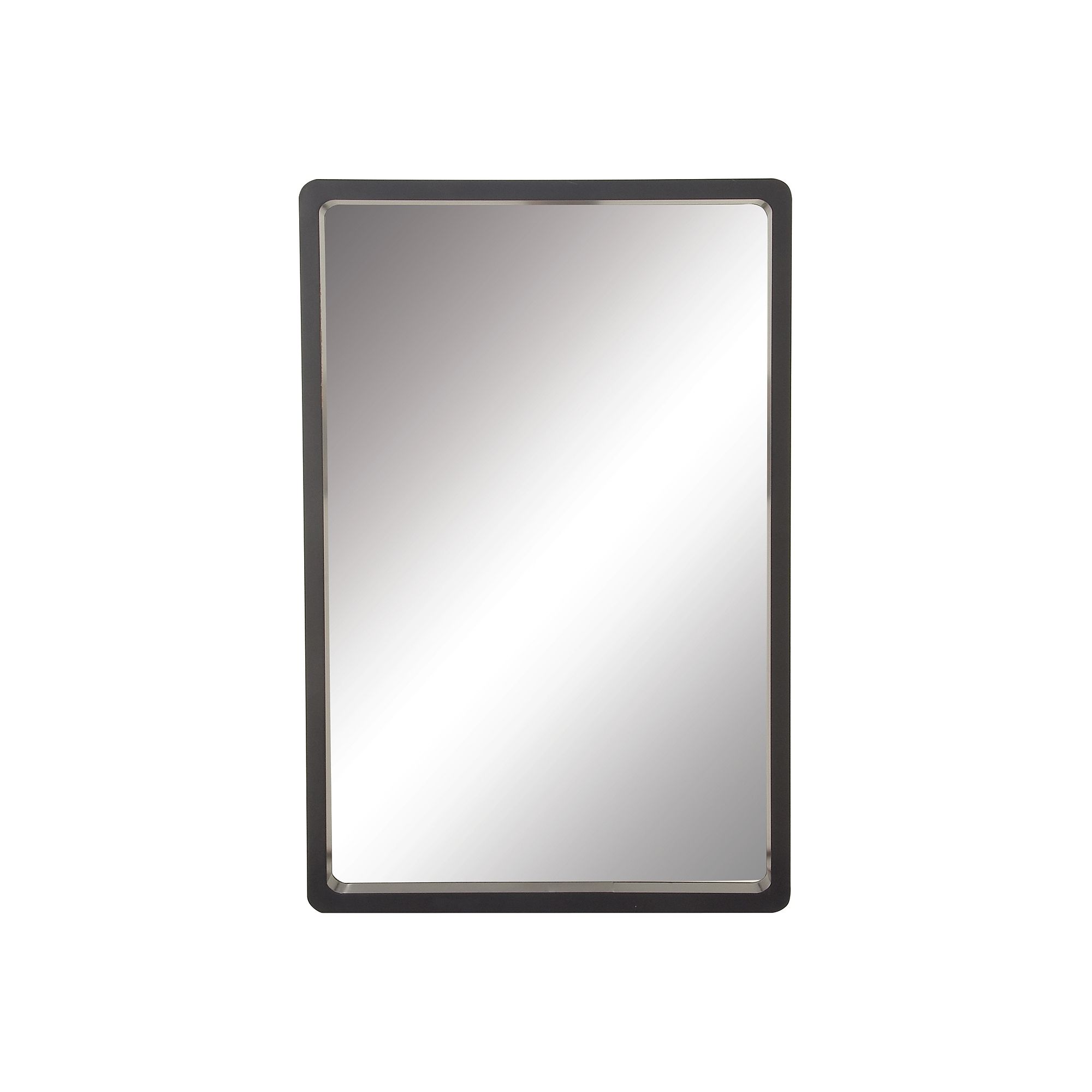 Stella & Eve Rectangular Framed Wall Mirror, Black
