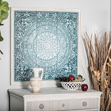 Stella & Eve Rustic Medallion Floral Wall Decor